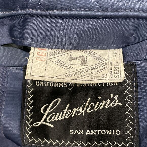 Vintage 1950s Men’s Officer USAF Blue Wool Coat Air Force Dress Jacket Size 40L - Picture 4 of 13